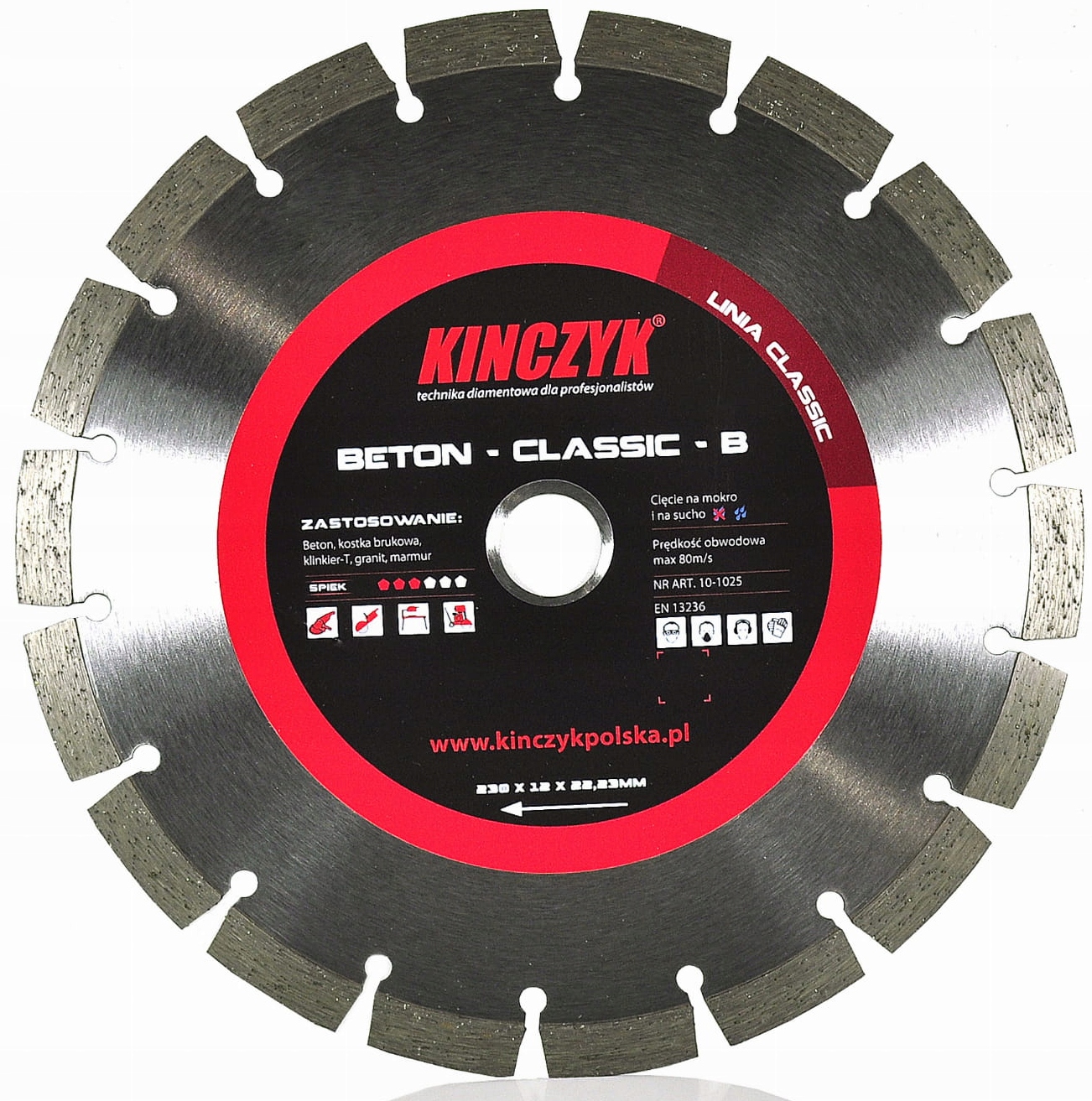 

Tarcza Diamentowa Segment Betonu Kostki 350 mm