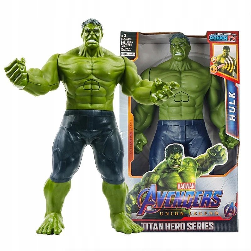 HULK DUŻA FIGURKA AVENGERS ŚWIATŁO DŹWIĘK RUCHOMA