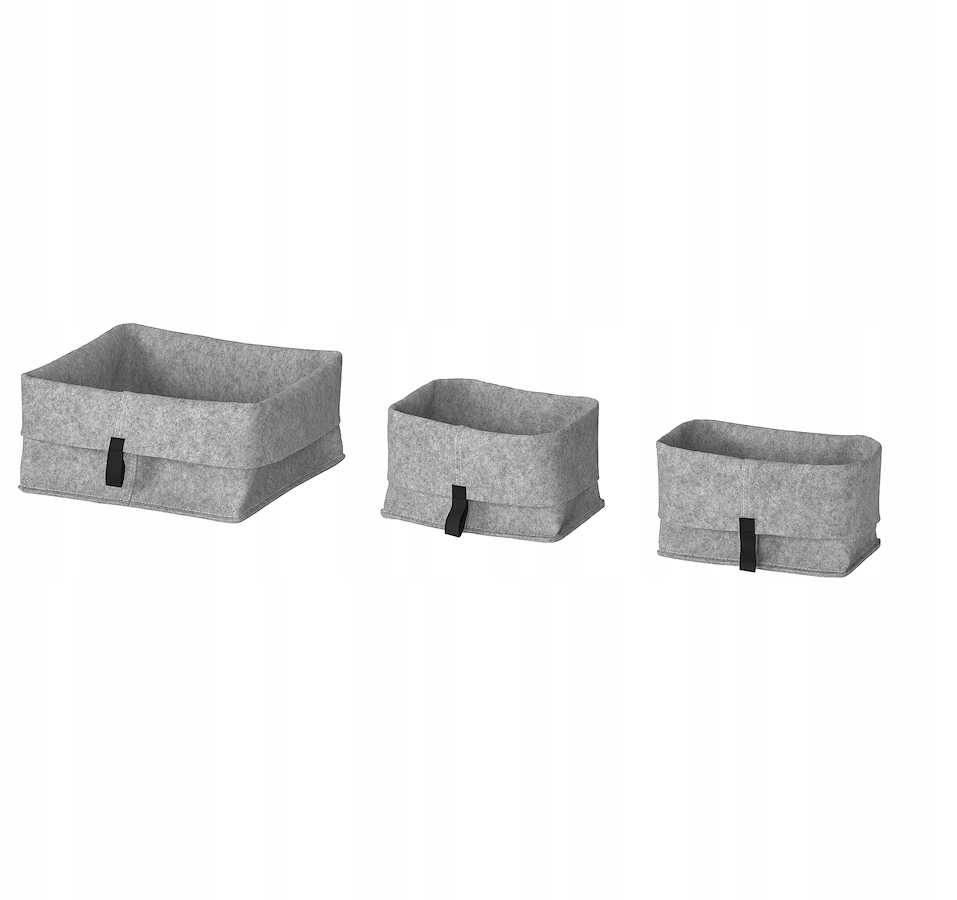 

Ikea Raggisar Kosz 3 sztuki szary