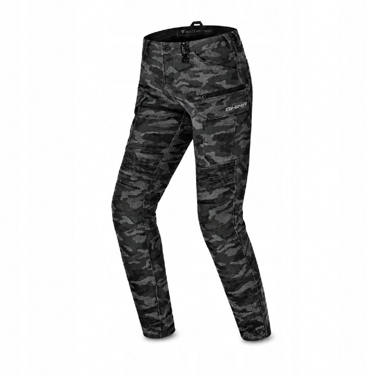 Džíny Shima Giro 3.0 Lady Camo Dámské Motocyklové Kalhoty 30, 30