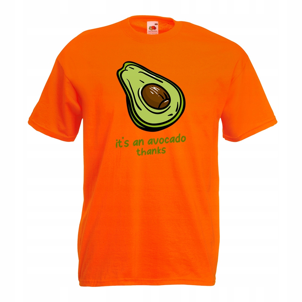 

Koszulka avocado awokado zabawna XL pomarańczowa
