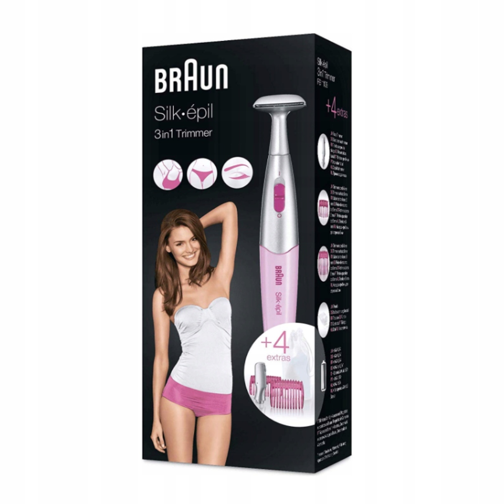 Braun Silk-épil Fg 1100 Trymer do okolic bikini różowy dla kobiety
