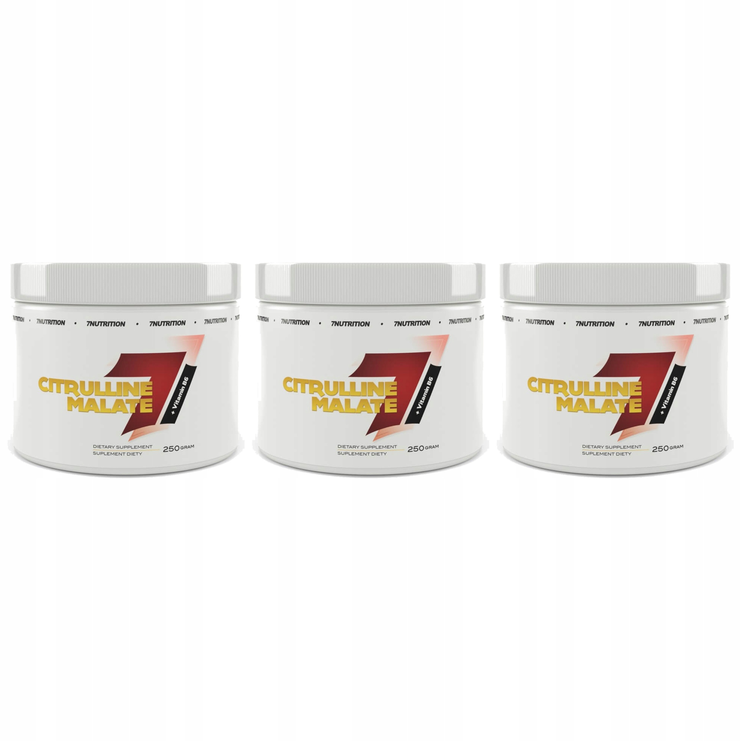 3x 7 Nutrition Citrulline Malate 250g Citrulinová Pumpa