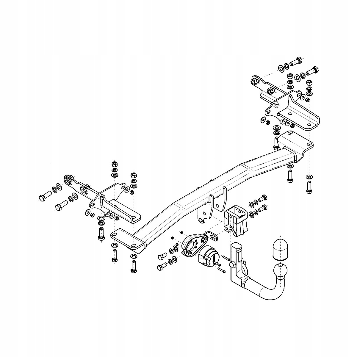 Hak holowniczy Wypinany Jeep Compass MP 2 II SUV od 17 MODUŁ 13 PIN GRATIS Producent Steinhof