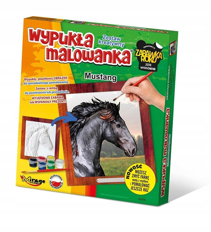 KONVEXNÁ MAĽOVANKA KONE - MUSTANG, MIRAGE HOBBY