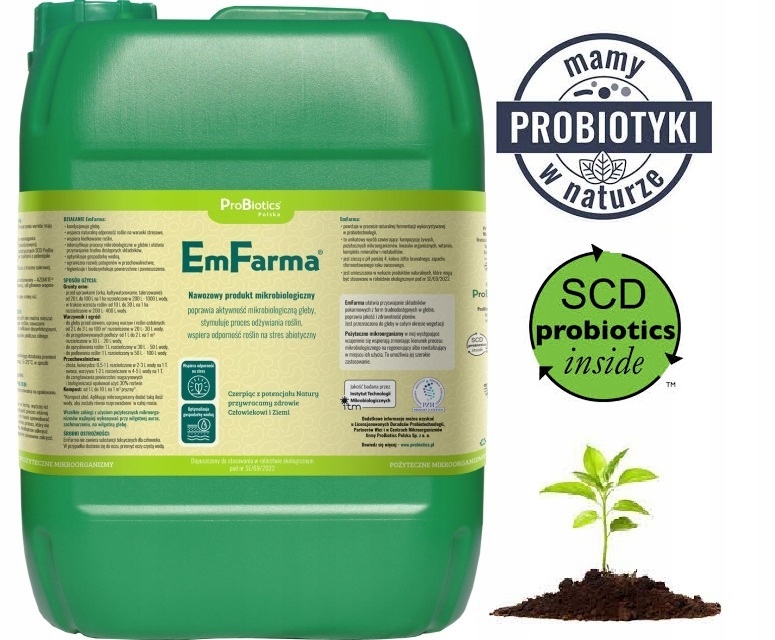 EmFarma 10l Biologiczny preparat stymulujący rozwój roślin Probiotics