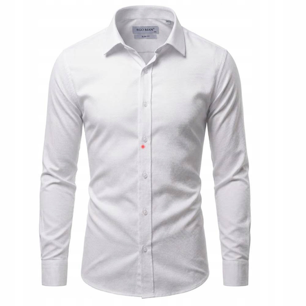Ego Man košile pánská RE-101-01 regular fit L bílá