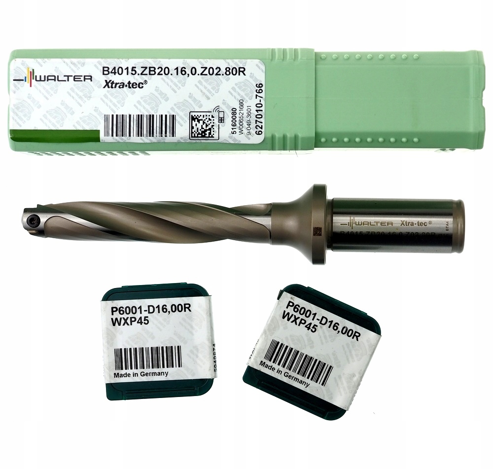 Vrták skládací korpus B4015.ZB20 fi 16 mm 80R Walter +2 vložky P6001-16