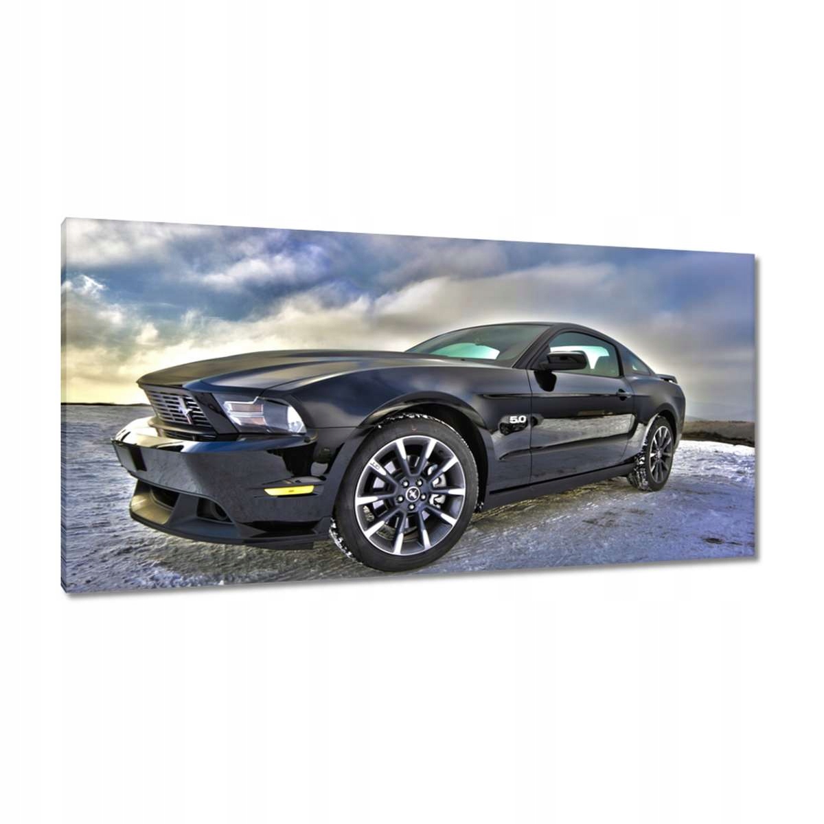 Obrazy 115x55 Ford Mustang v zimě
