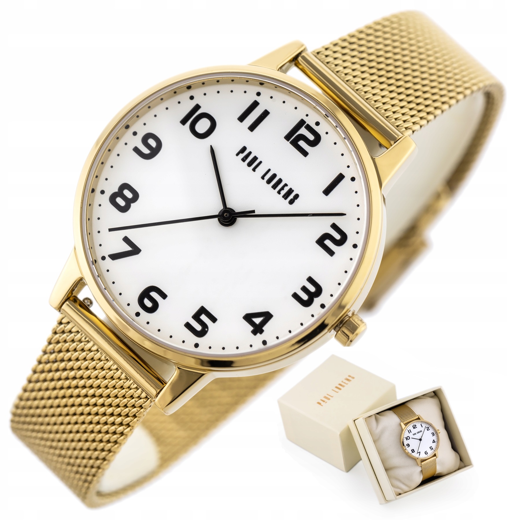 Dámské Hodinky Paul Lorens Glory +gravírování Dárkový Komplet, čitelné číslice