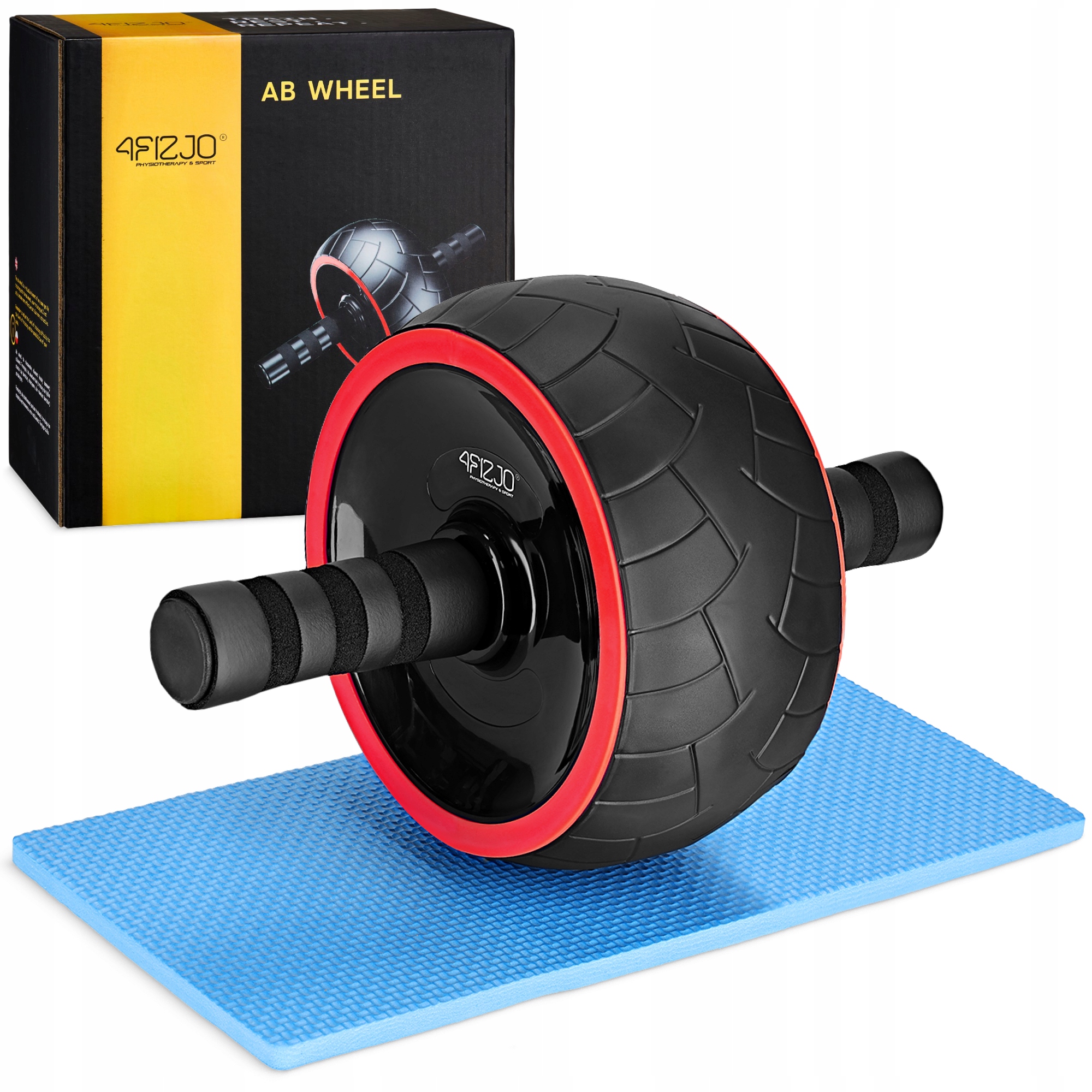 Roller Kółko Do Ćwiczeń Mięśni Brzucha Ab Wheel Koło Stabilne Trening Core-Zdjęcie-0