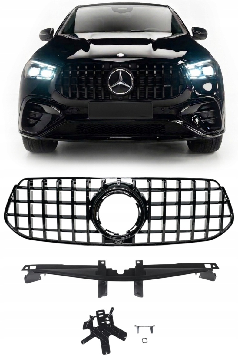 Mřížka Chladiče Mercedes W167 Gle 23+ Panamericana Amg Gt Black V167 Lift