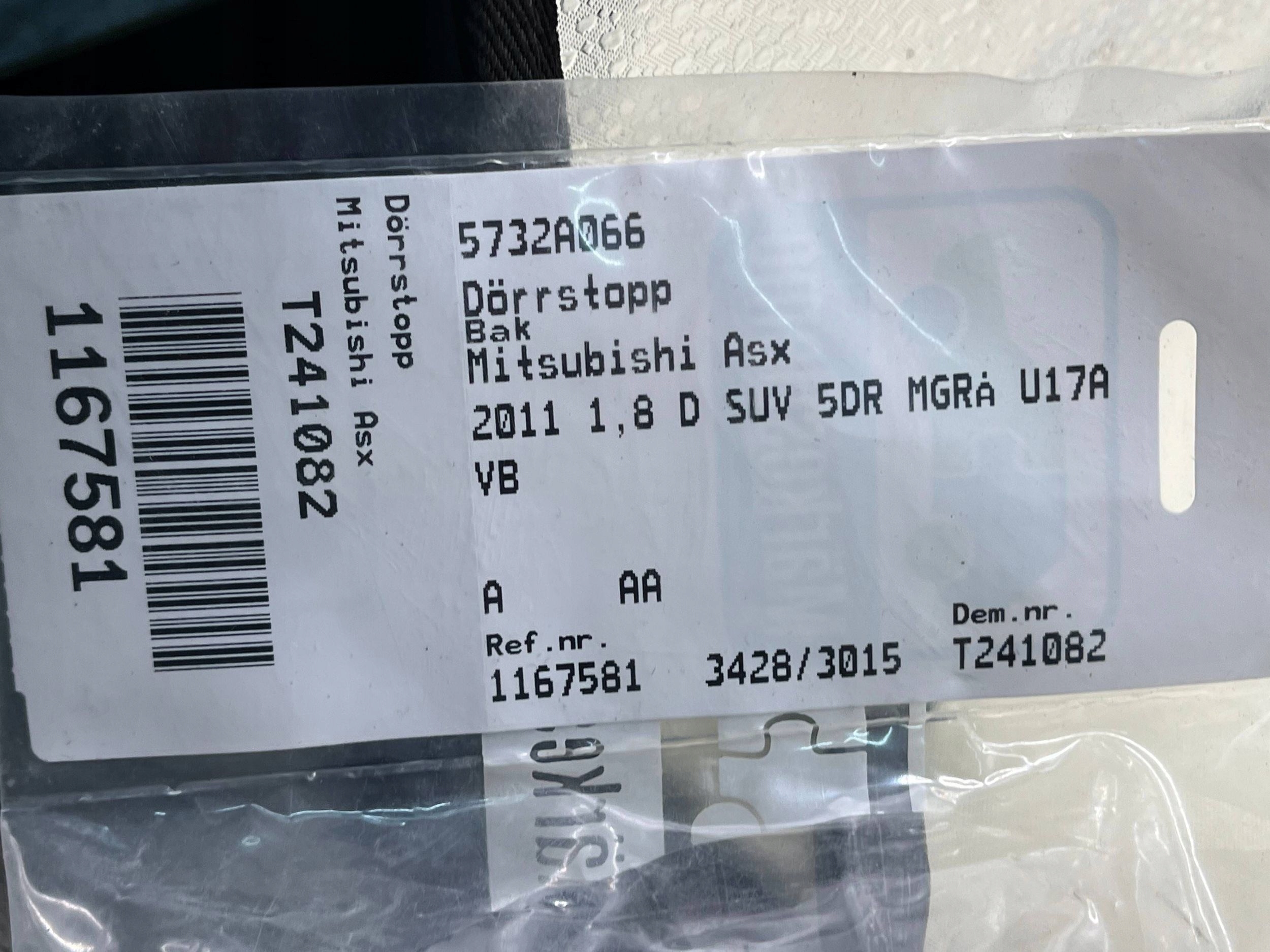5732A066, limiter right rear part MITSUBISHI OUTLANDER !J