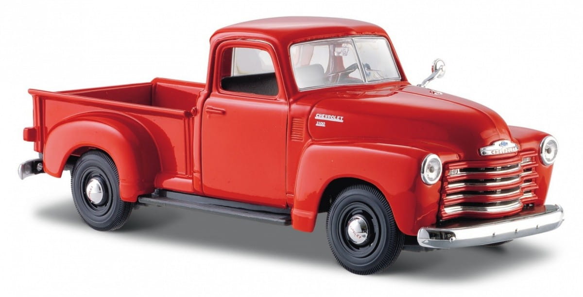 Maisto 1950 Chevrolet 3100 Pickup, oranžová, 1:25