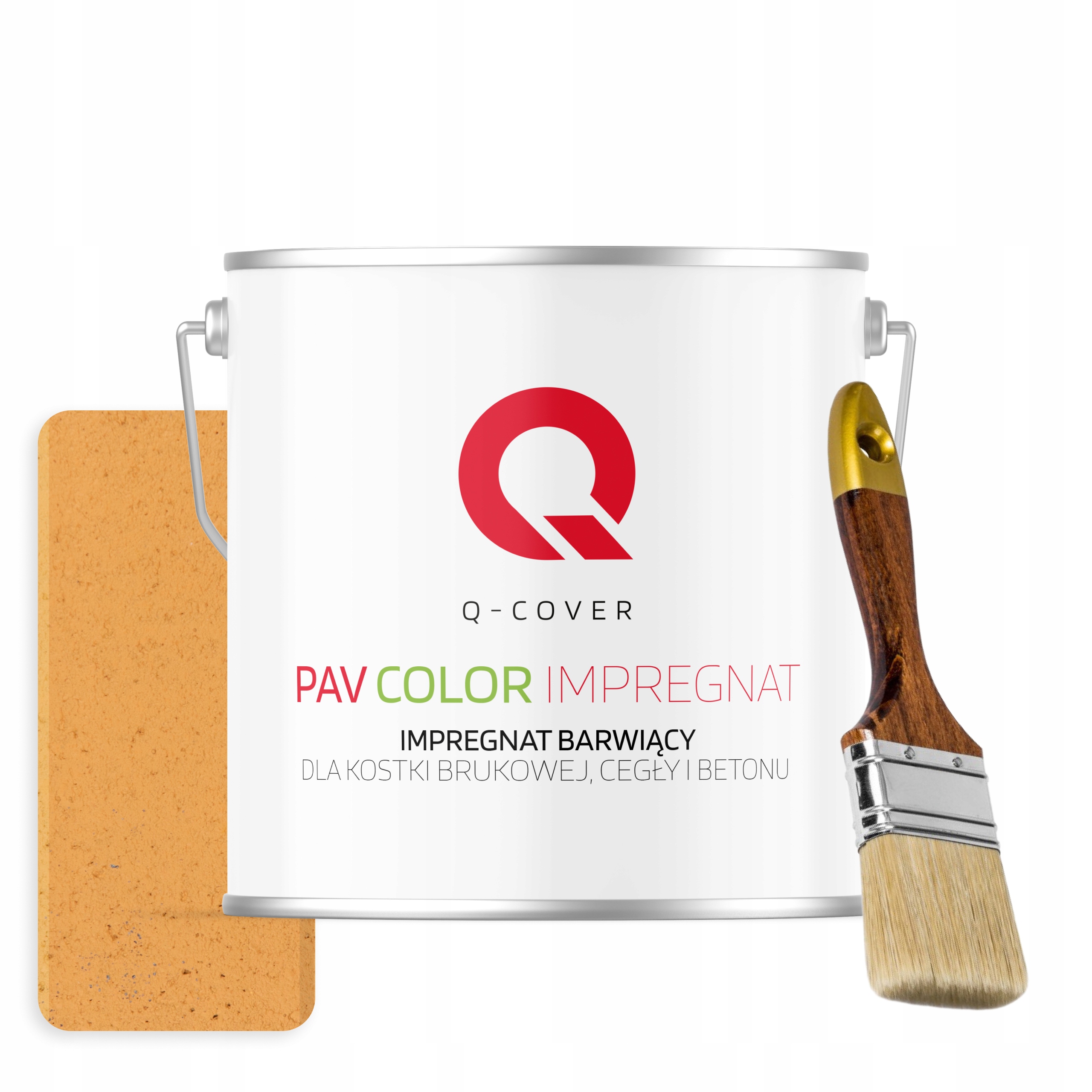 Barvicí impregnát na betonu kostky 5 l Žlutý šafránový štětec