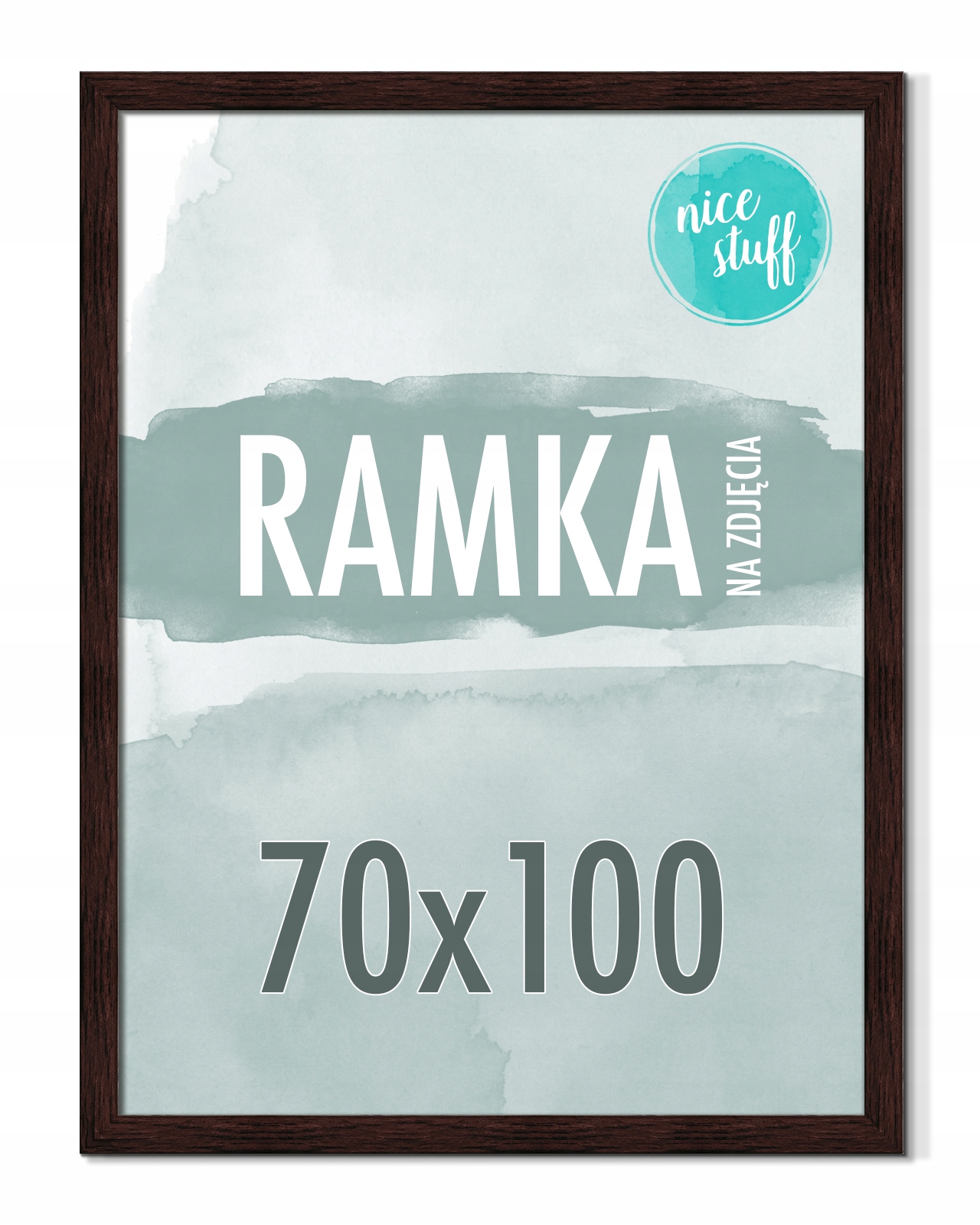 Rámeček 70x100 B1 Rámeček Na Fotografie Plakát Fotorámečky Wenge tmavě Hnědý