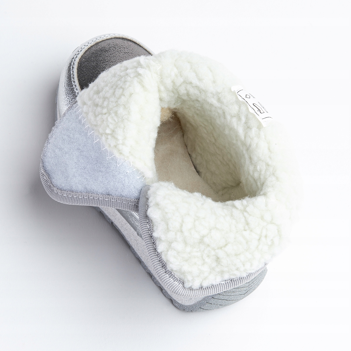 Śniegowce OCIEPLANE kożuszek urocze BIEŻNIK połysk na RZEP miękkie Wojtyłko Materiał skóra ekologiczna