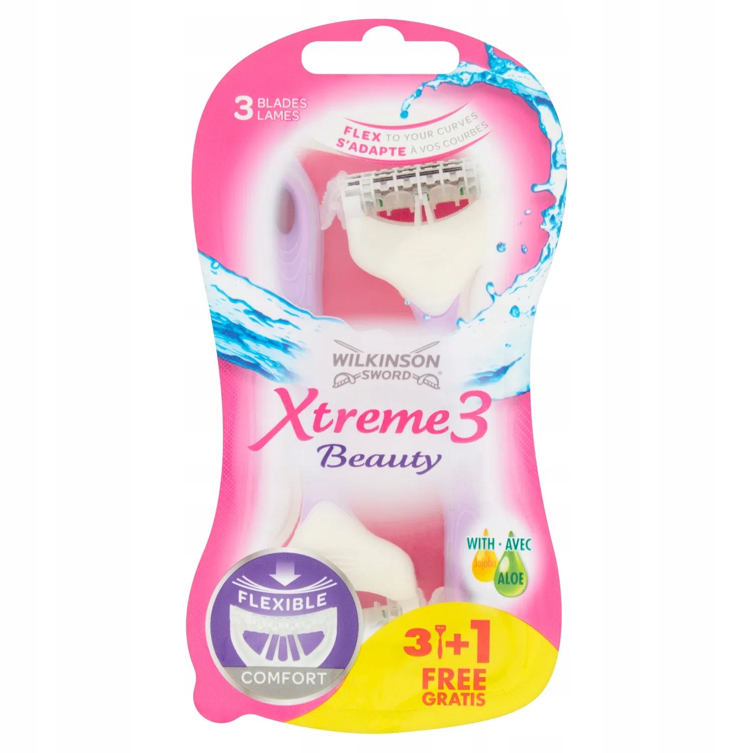 WILKINSON XTREME III GOLAR.BEAUTY 3+1SZT GRATIS