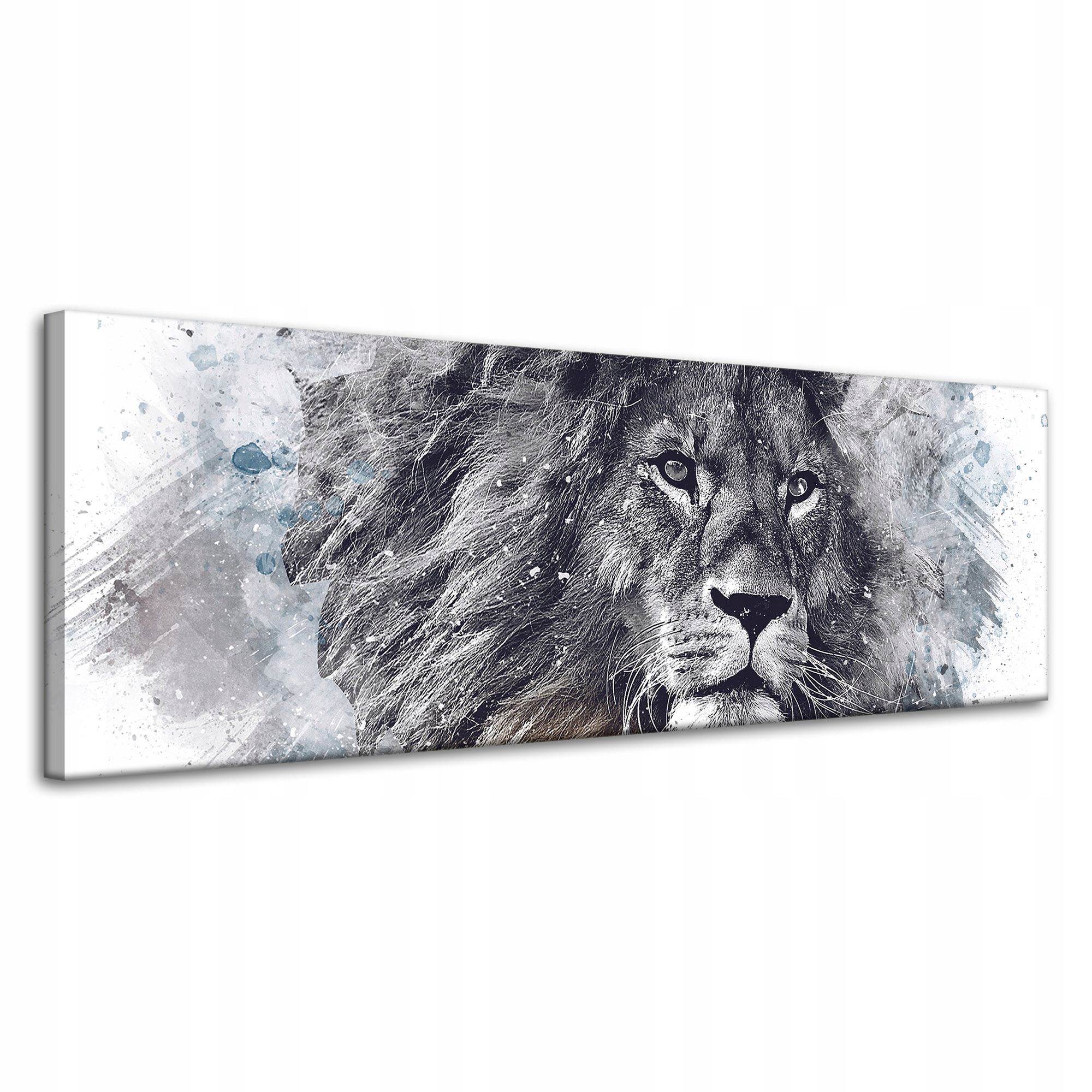 Obraz na plátně Černá tvář Smutného lva 120x40 cm