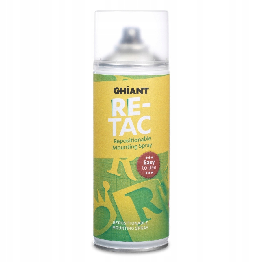 Klej w sprayu Re-Tac Ghiant efekt naklejki