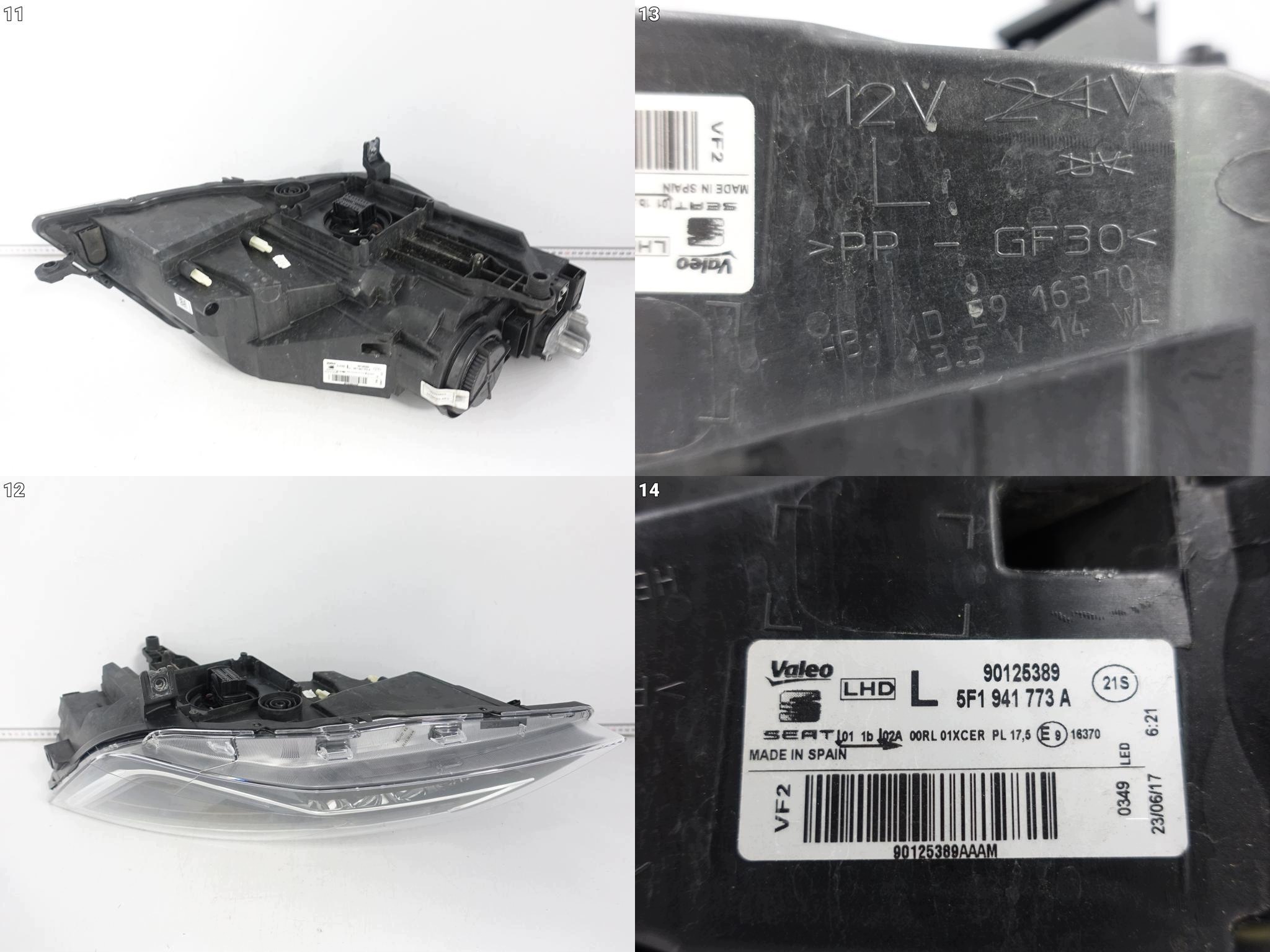 SEAT LEON III 3 5F1 5F0 LIFT FL 17-20 light FULL LED left front EUROPA