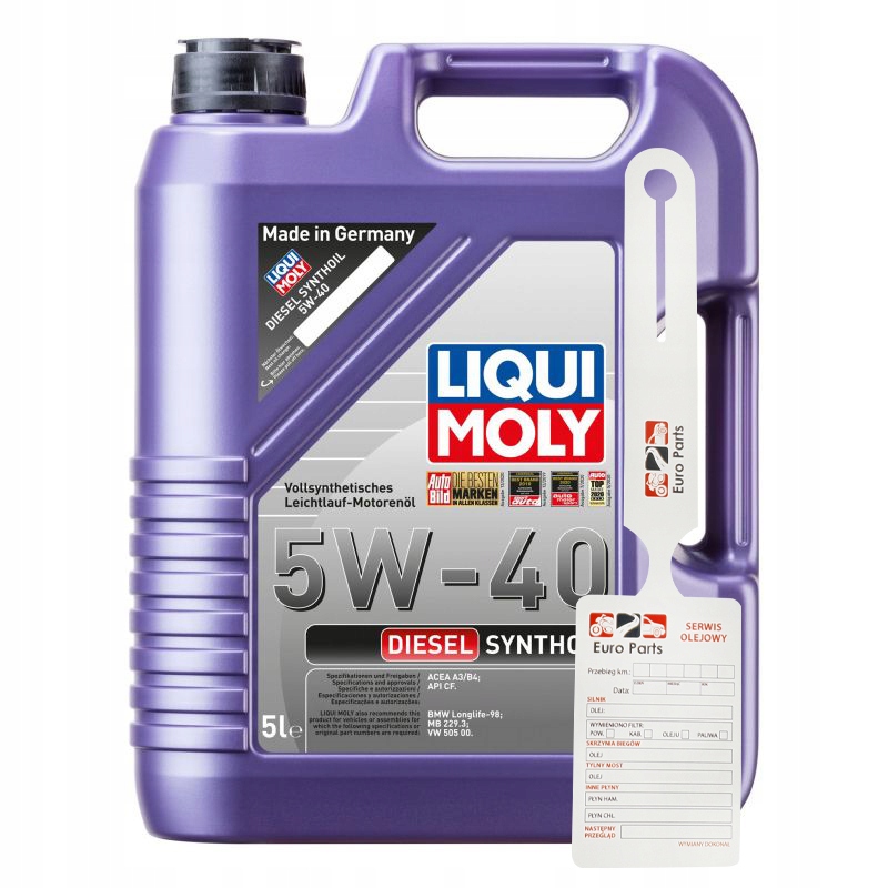 

Liqui Moly Olej Diesel Synthoil 5W-40 5W40 5L 1340