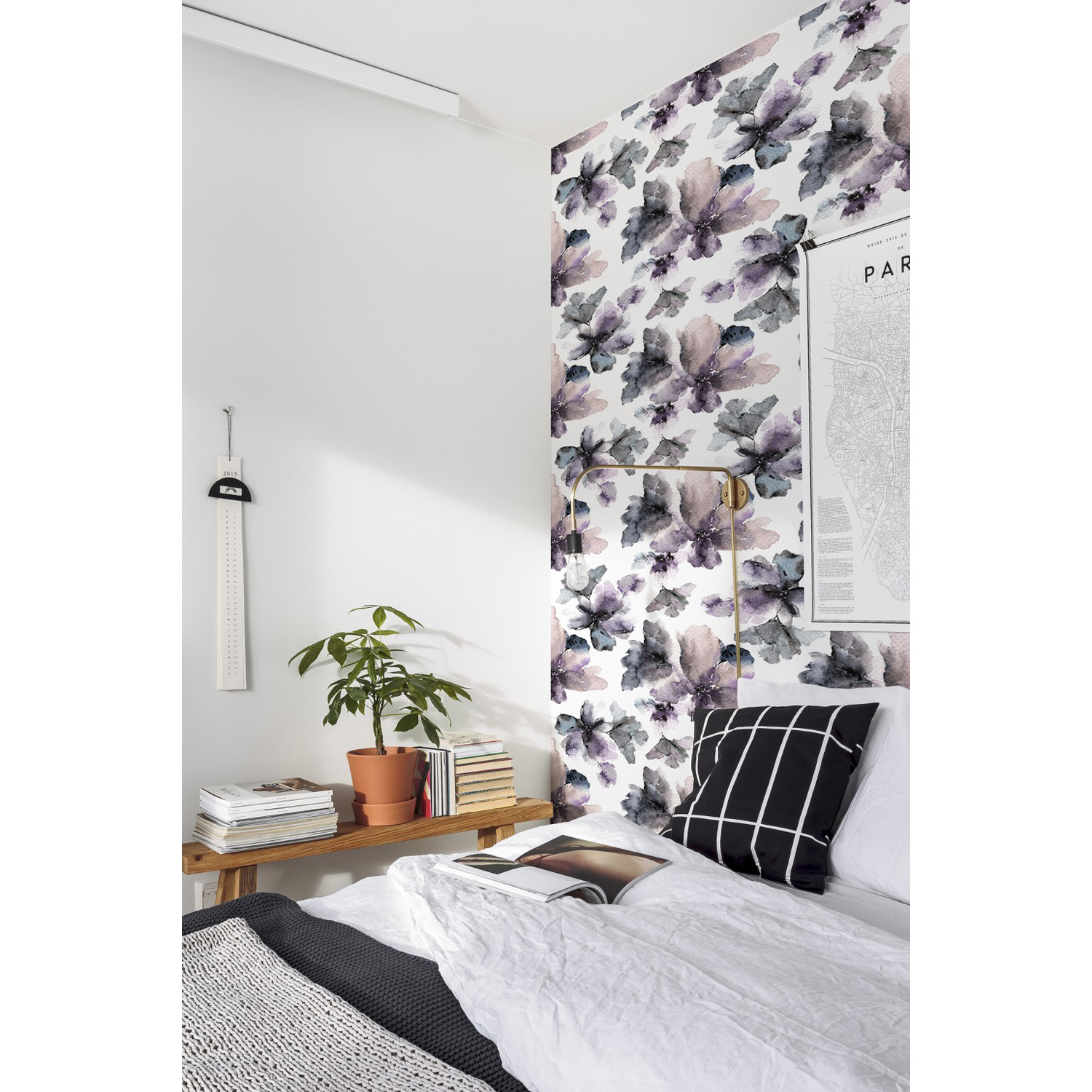 

Fototapeta flizelinowa Ciemne kwiaty 208x146 +klej