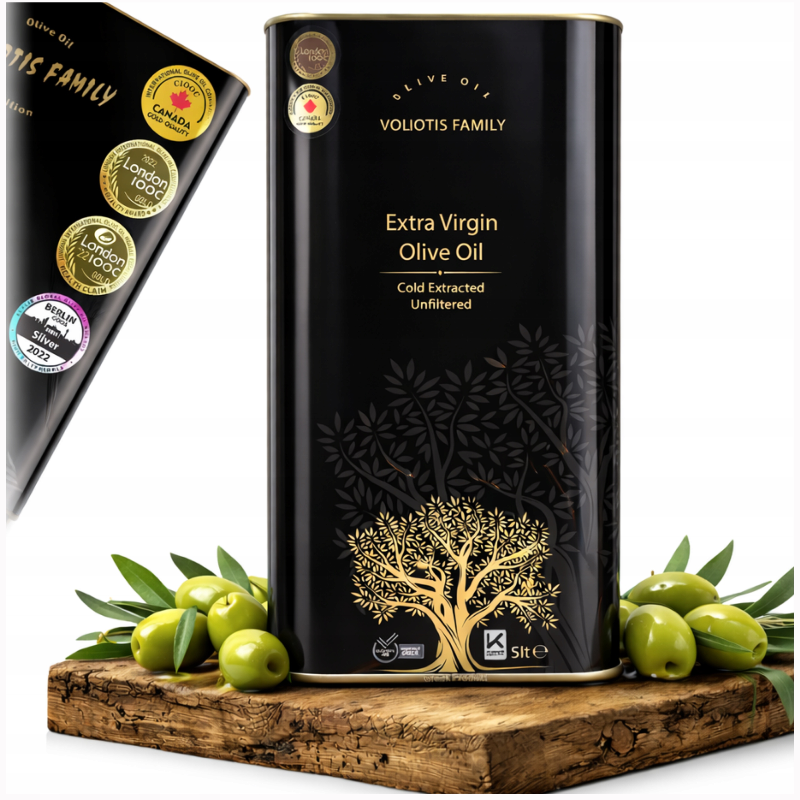 Levně Extra panenský olivový olej Řecká 5L Čerstvý 2025/2026 Oceněn 0,30%