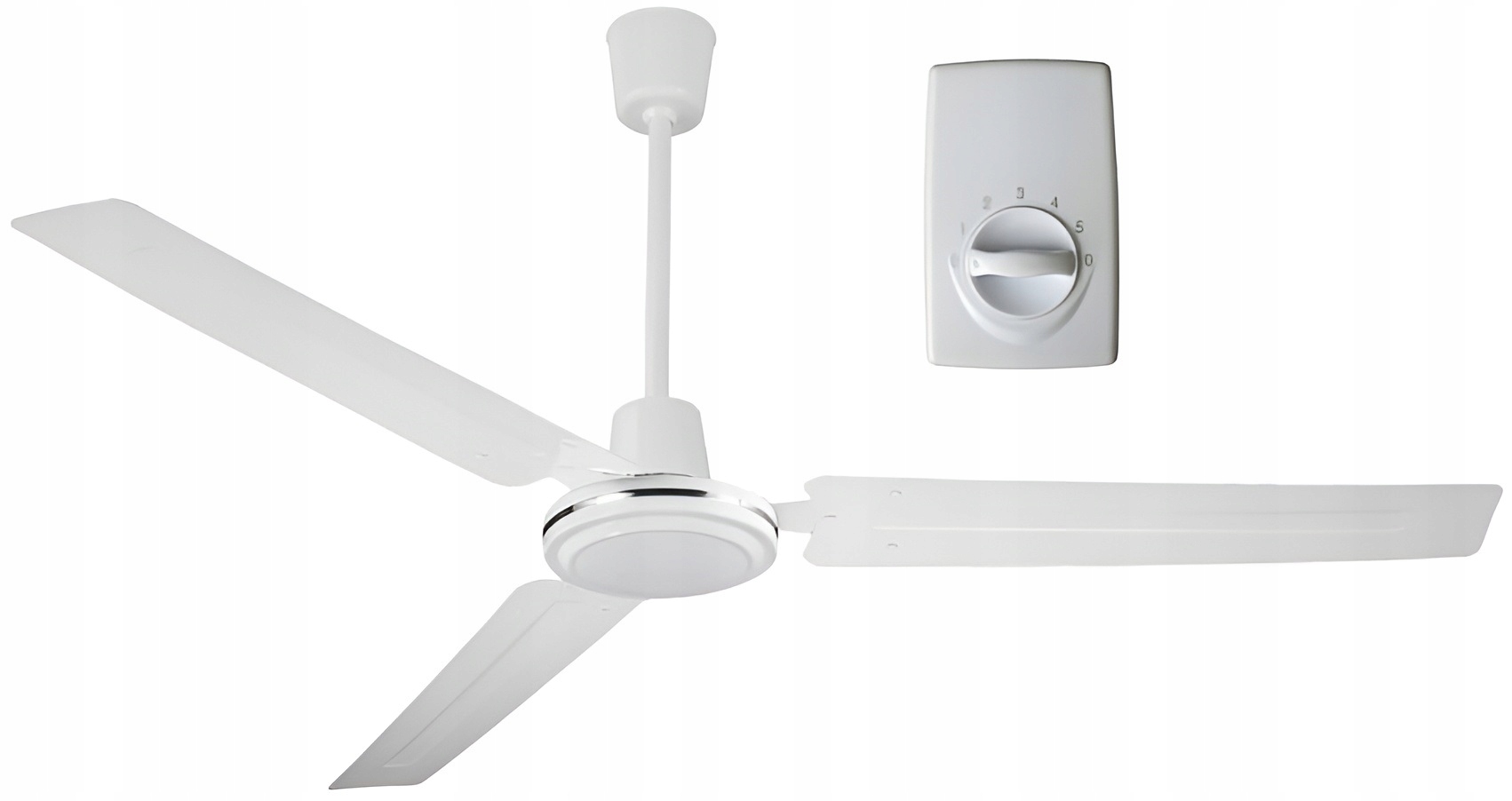 Wentylator sufitowy AIR POWER Biały - 142cm | Wiatrak + Regulator GRATIS