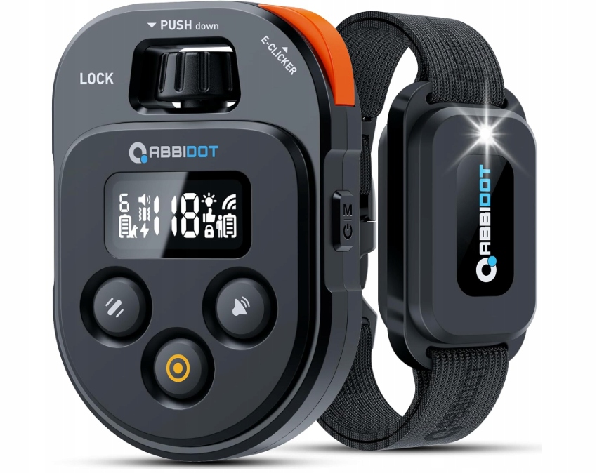 Levně Tréninkový obojek Abbidot T60 – dosah 3,2 km, 4 režimy, noční lampa