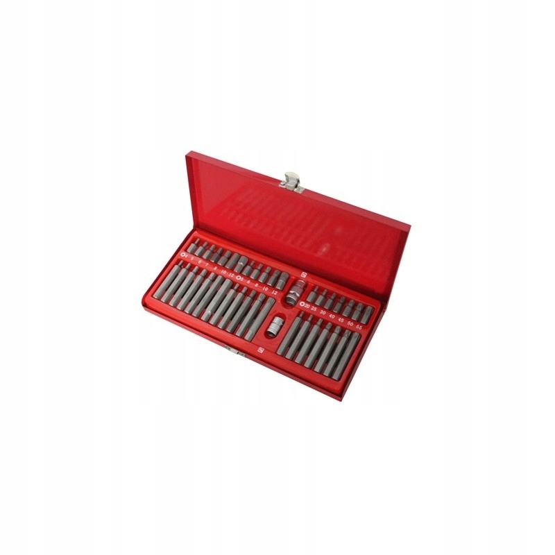 Sada bitů 40 ks spline torx imbus 10 mm 1/2