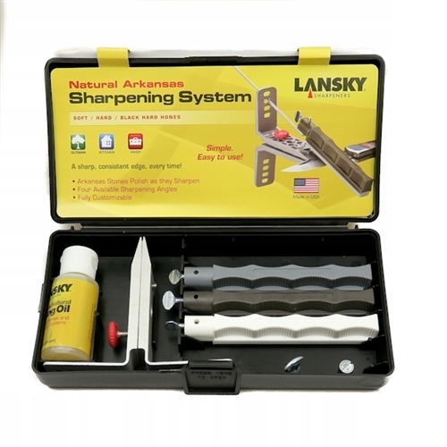 Lknat Lansky 3 Stone Natural Arkansas sada brúsnych kameňov