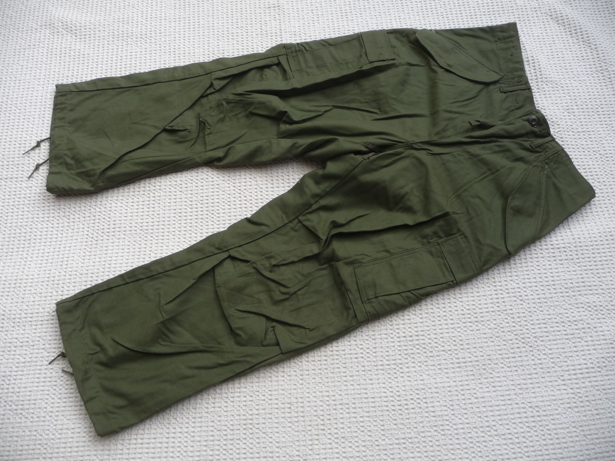 SPODNIE WOJSKOWE BOJÓWKI M65 OLIVE OG S/S 1974 US ARMY USMC