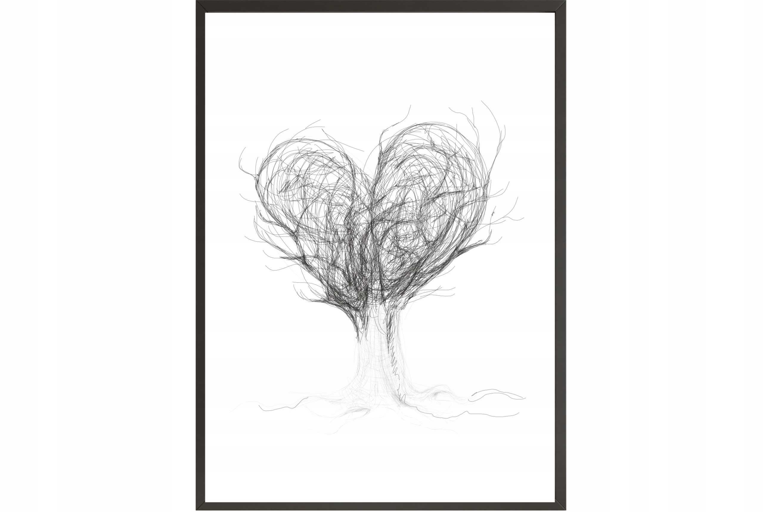 

Obraz plakat 70x50 nowoczesny serce miłość drzewo