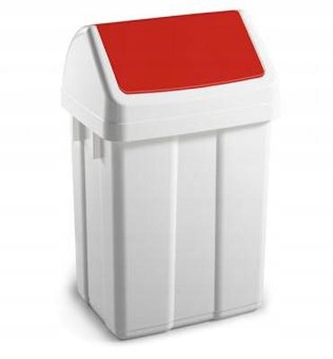 Levně 25 L Nádoba S Výklopnou Klapkou, Červená