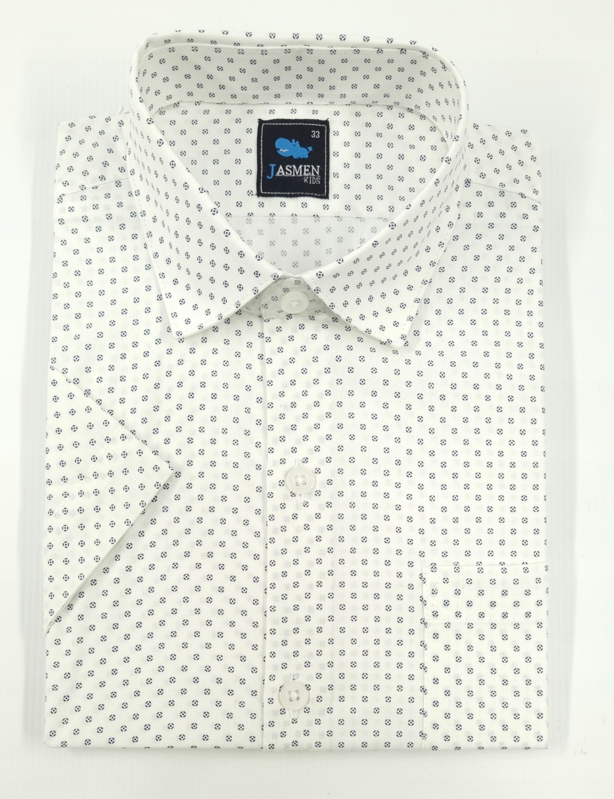 KOSZULA chłopięca WZÓR krótki RĘKAW szkoła 158 Marka Inna marka