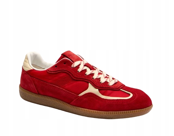 Alohas Červené Kožené Tenisky S Béžovými Vložkami 42 3DD