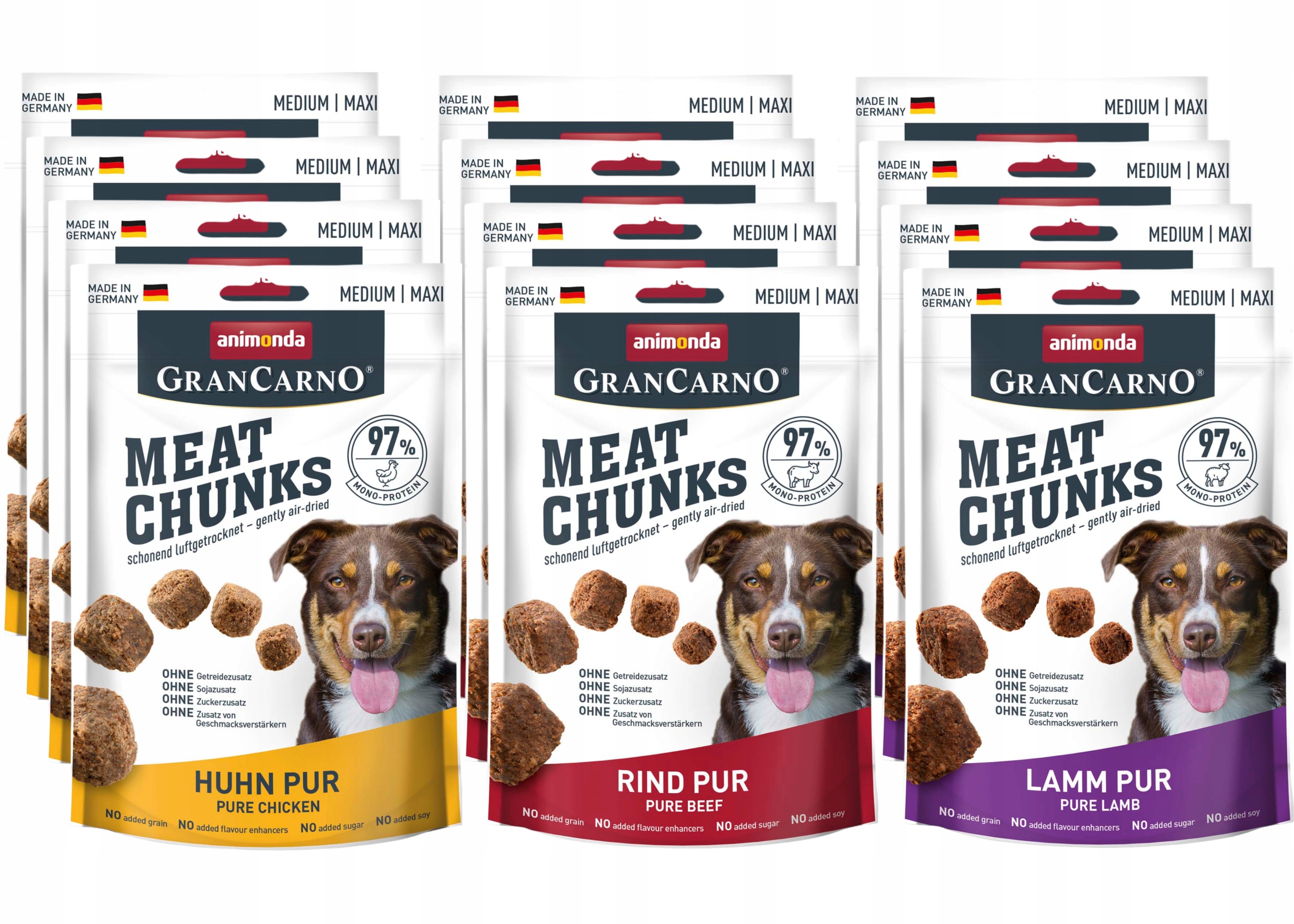 Animonda Meat Chunks Psí pamlsek Set 12 ks – mix chutí