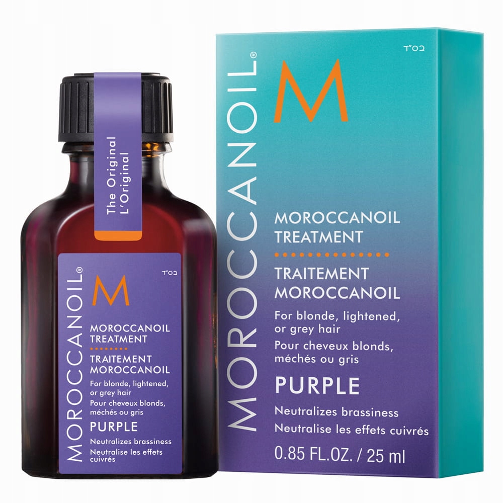 Moroccanoil Treatment Purple Olejek Arganowy kuracja do włosów blond 25ml