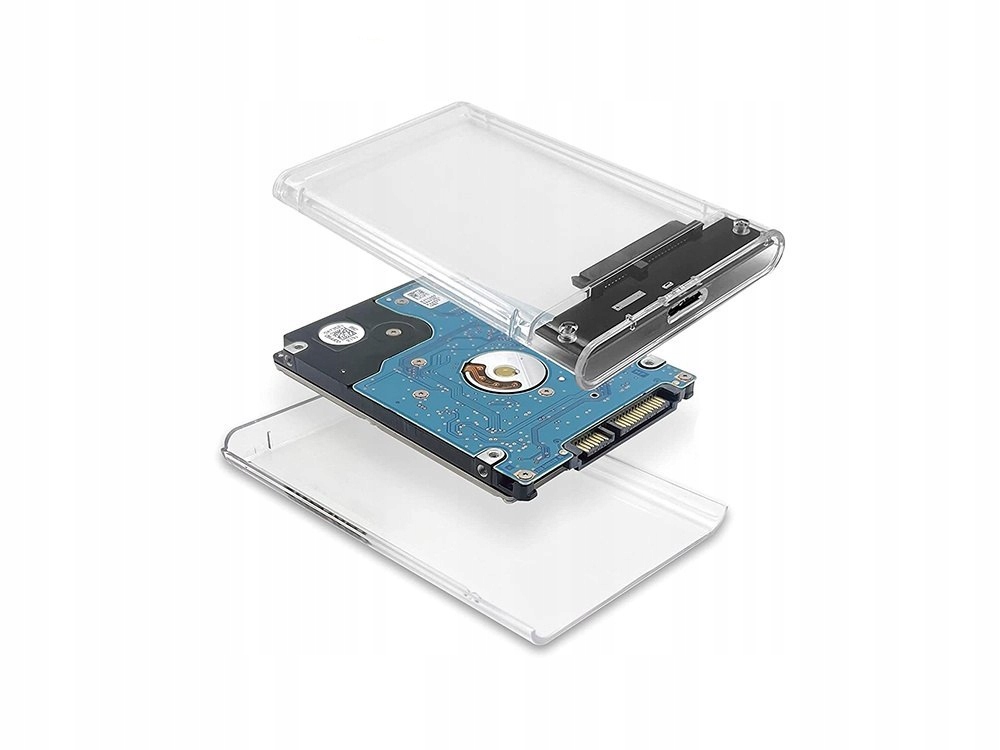 Obudowa Dysku HDD SSD 2,5" USB 3.0 SATA - Przezroczysta EAN (GTIN) 5905172267464