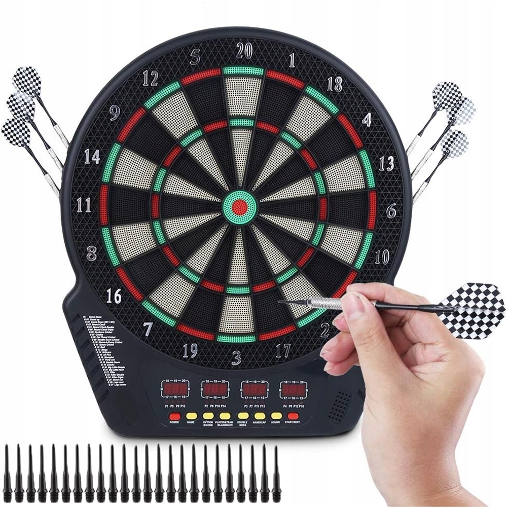 Elektronická terč na šipky pro hru Cricket Soft Tips šipky