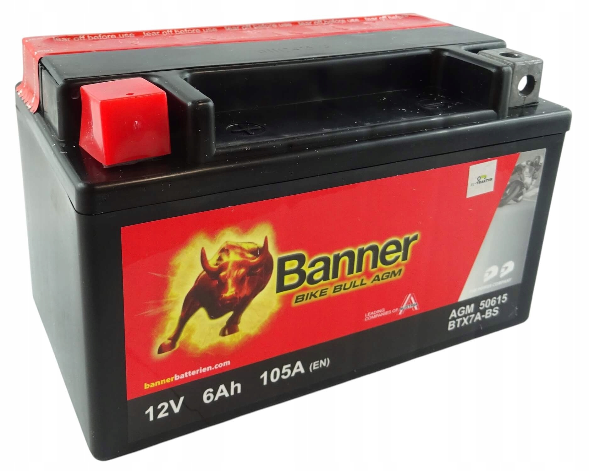 Akumulator Banner Bike Bull 12V 6Ah 105A Agm 50615 Gel BTX7A-BS YTX7A-BS