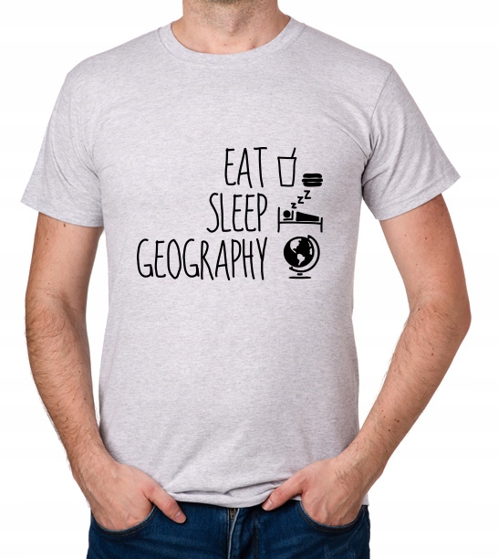 

koszulka Eat Sleep Geography prezent