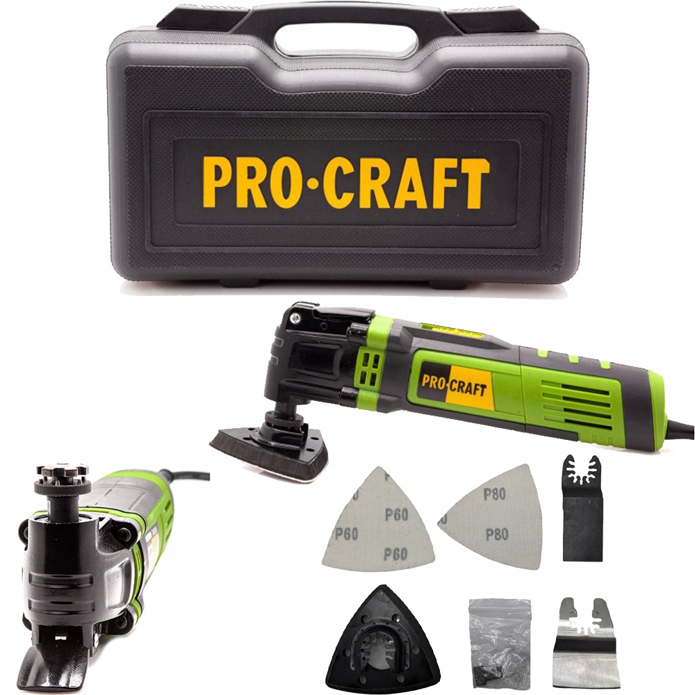 Procraft Narzędzie wielofunkcyjne oscylacyjne 230V Multitool 400W PMT650E