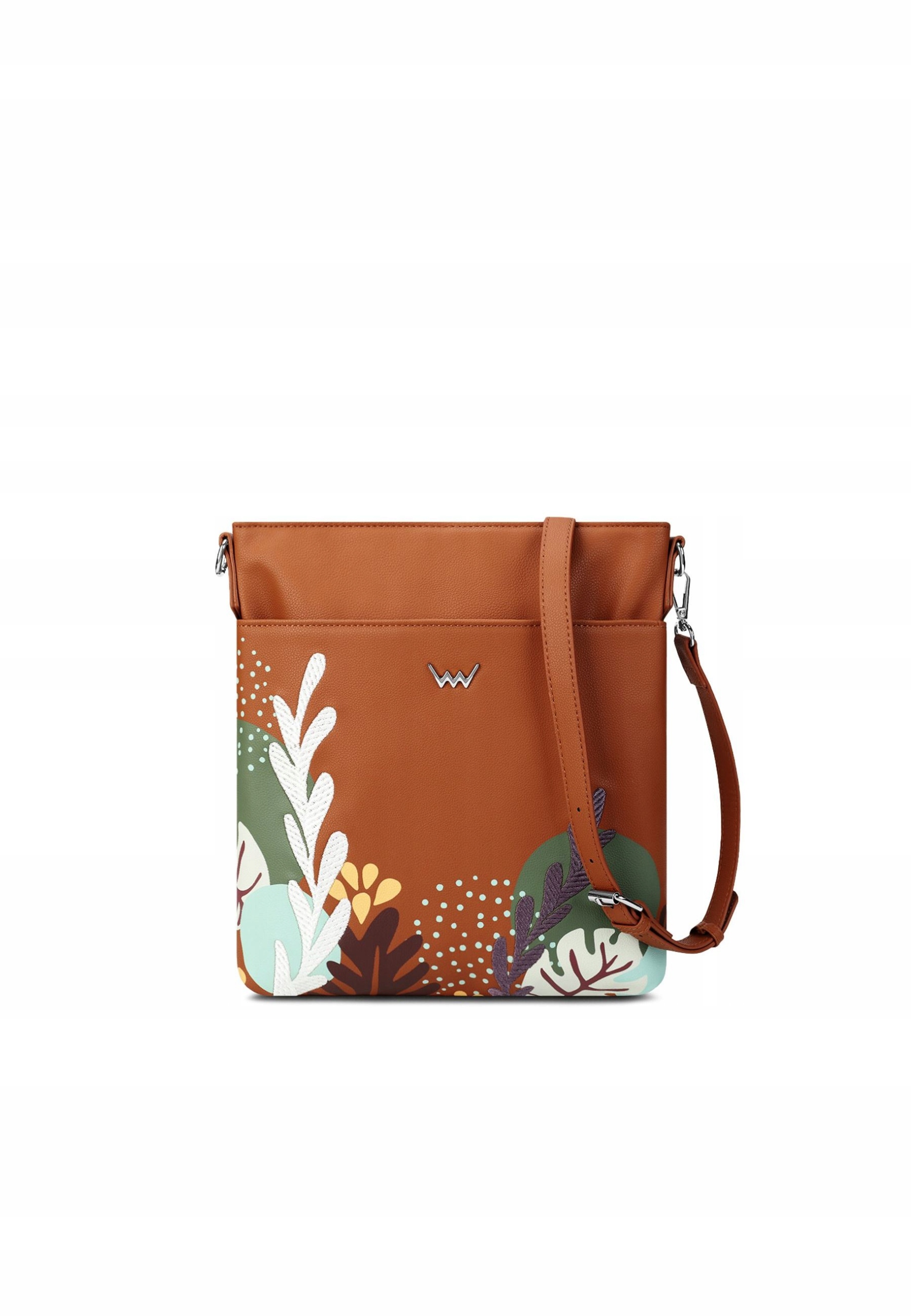 Dámská crossbody kabelka Vuch Smokie Desert hnědá květinová