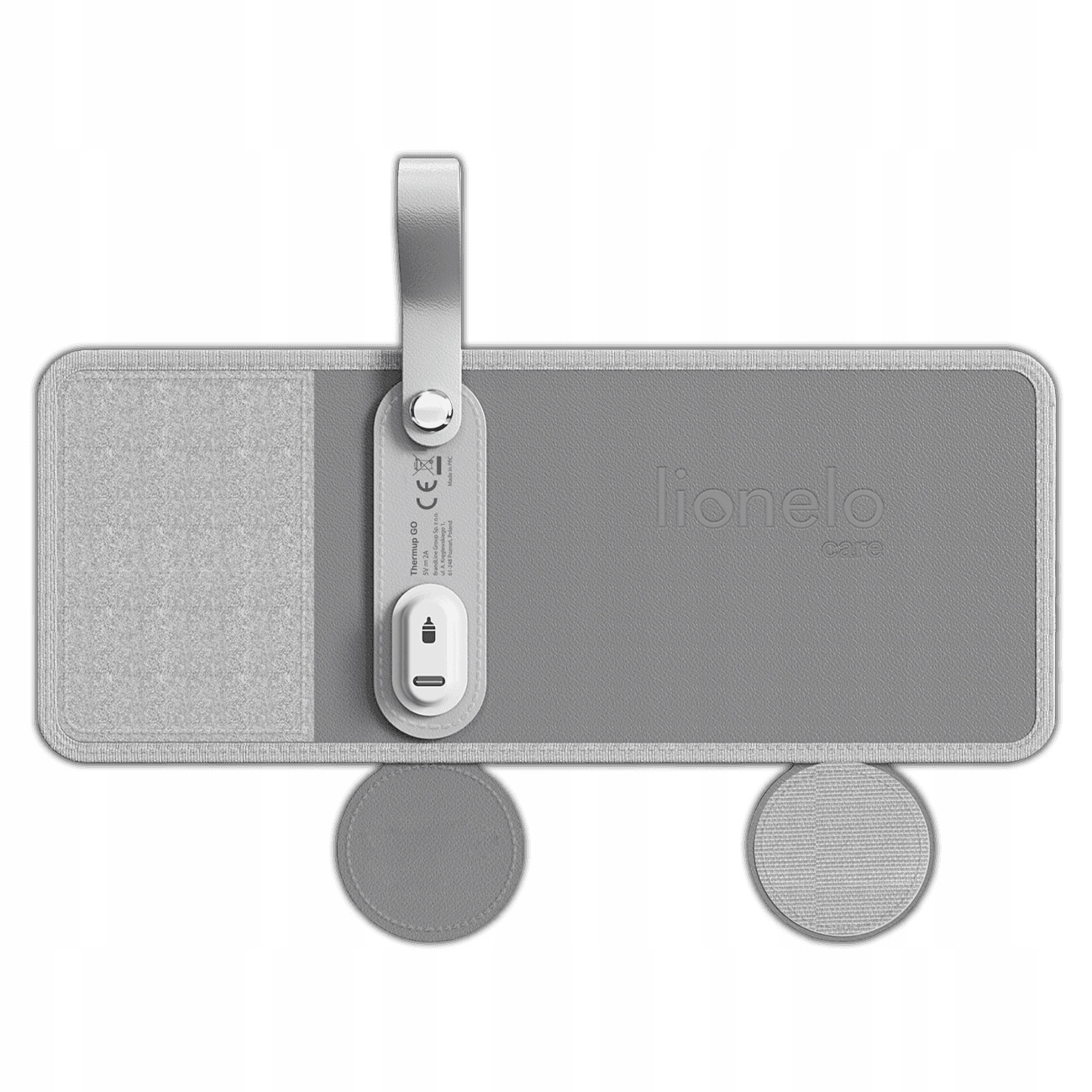 LIONELO PRZENOŚNY PODGRZEWACZ THERMUP GO DO BUTELEK USB TURYSTYCZNY GREY Kolor szary