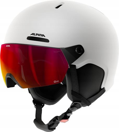 Lyžařská přilba Alpina Arber 2 Visor Q-Lite White Matt 55-59