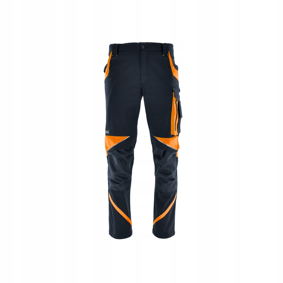 Spodnie Do Pasa Robocze Neoflex Sara czarno-pomarańczowe r. 56