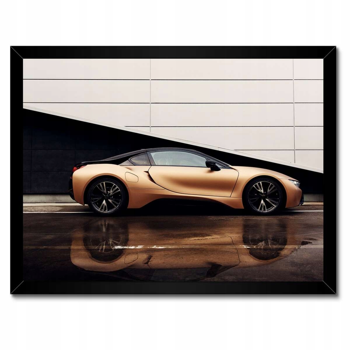 Plakáty v rámu 40x30 Zlaté Bmw Auto