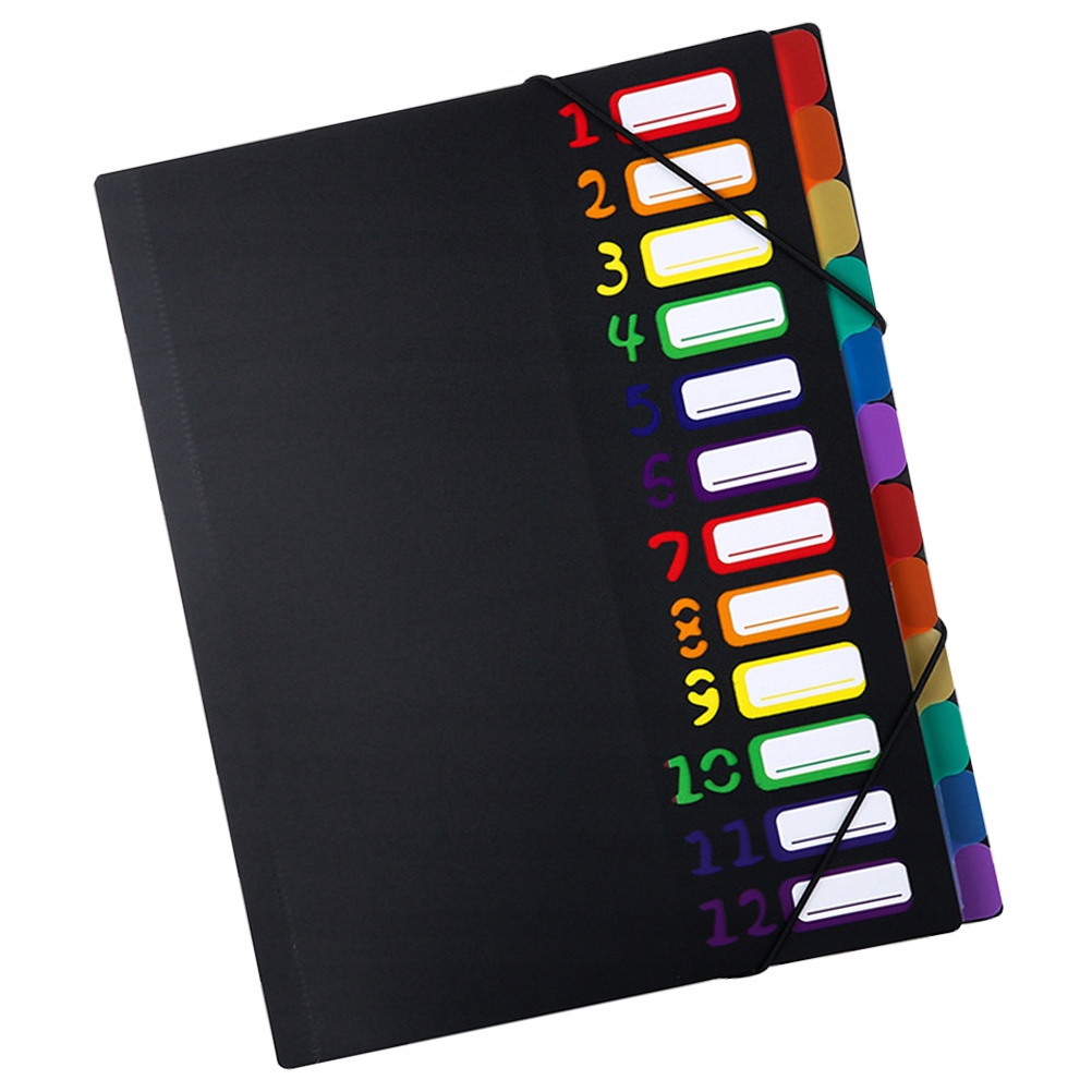 TECZKI PLASTIKOWE, KOLOROWA TORBA W FORMACIE A4 Marka bez marki